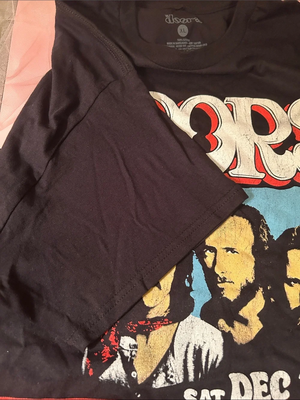 The Doors Graphic Crewneck Concert T-shirt in Black